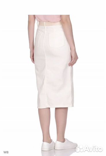 Юбка джинсовая с поясом ostin S