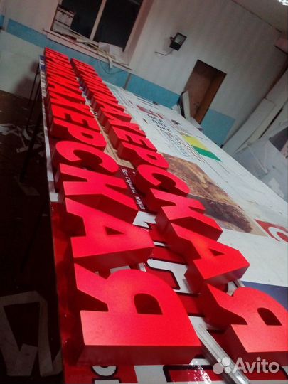 Вывески/Объёмные буквы/Световые короба/Баннеры