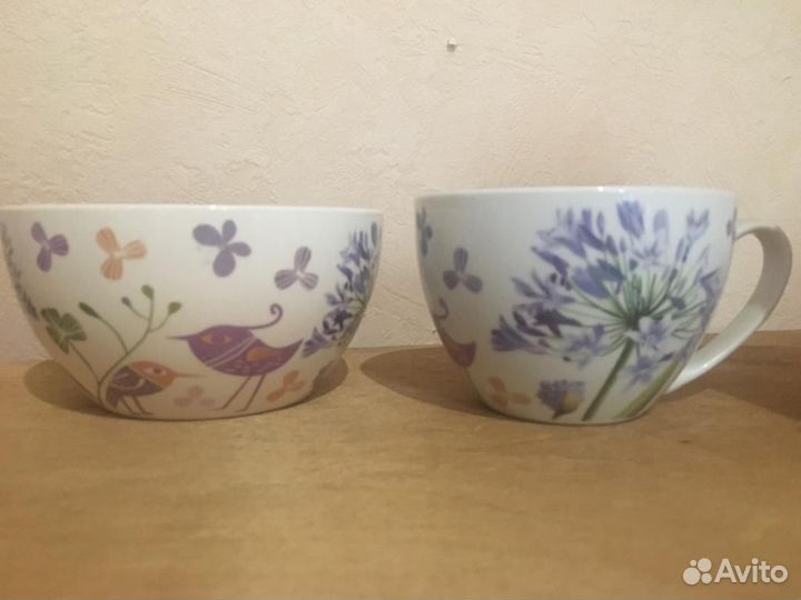 Новые: 500 мл чашка фарфор, 750 мл чаша керамика