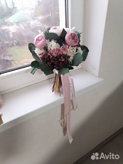 Букет из стабилизированных цветов