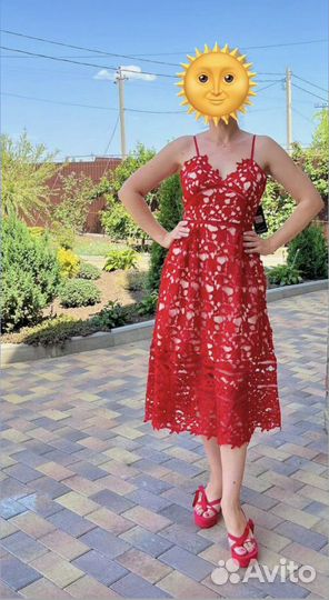 Сарафан из хлопкового кружева