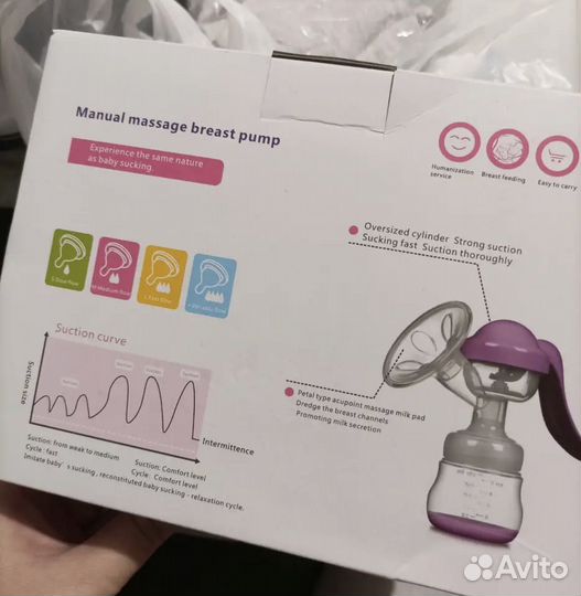 Молокоотсос ручной 2 в 1