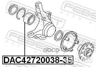 DAC42720038-35. подшипник ступ.перед Subaru Leg