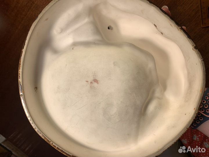 Пепельница фаянсовая собака СССР со сколом