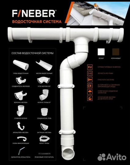 Водосточная система 120/80 TM