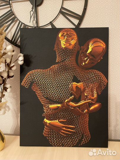 Картина с 3D эффектом Серебрянный плен