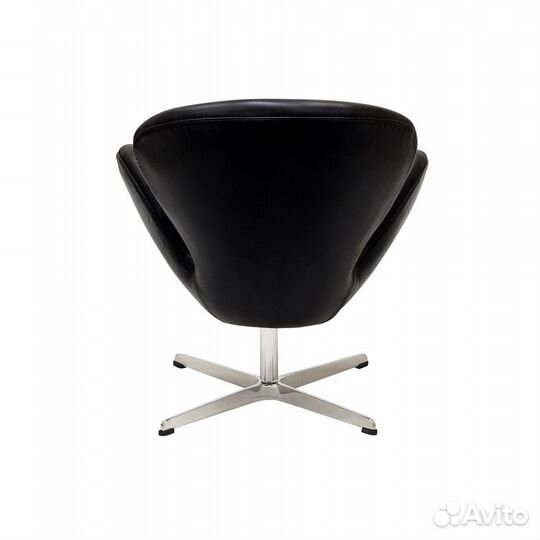 Кресло Arne Jacobsen Style Swan Chair красная/черн