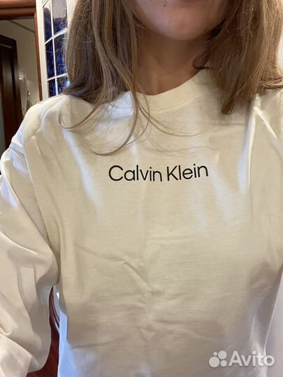 Лонгслив Calvin Klein Оригинал унисекс S