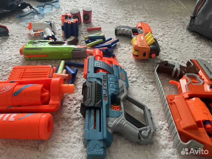 Nerf бластер и жилеты