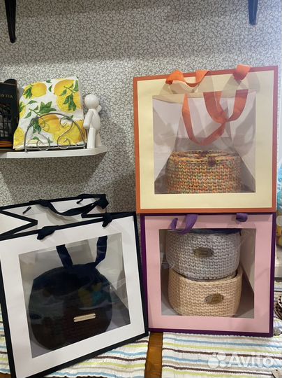 Комплект корзинок ручной работы