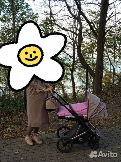 Коляска для новорожденных 2в1