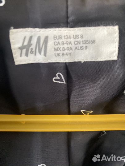 Кожаная куртка на девочку h&m