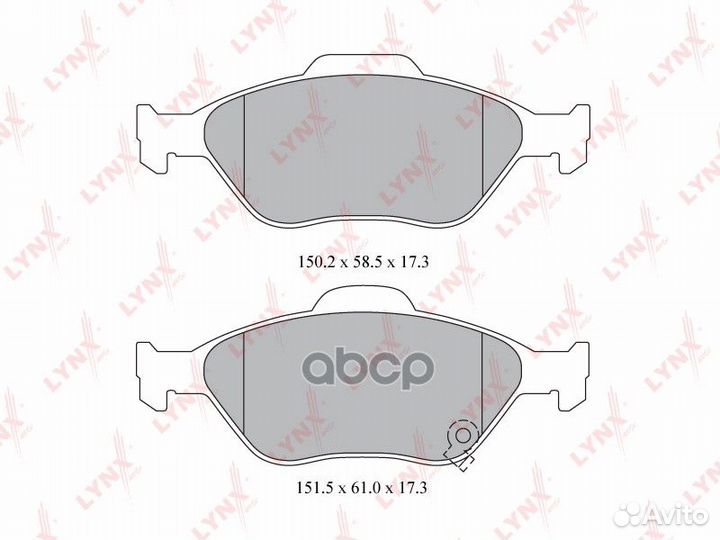 Колодки тормозные дисковые перед BD7594 LYN