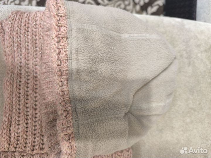 Комплект шапка и шарф женские зимние