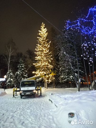 Новогоднее оформление домов улиц