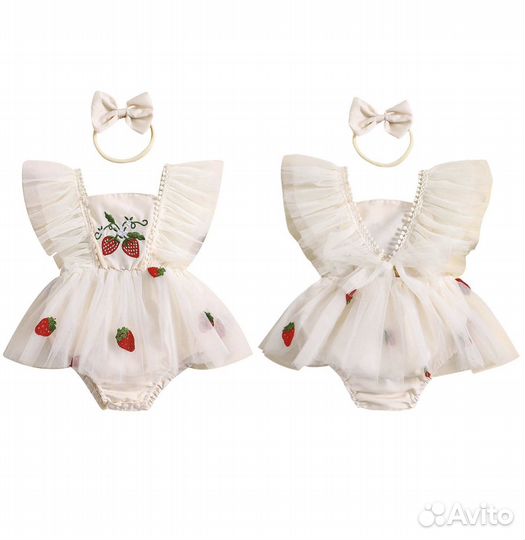 Нарядное боди для девочки 80-86