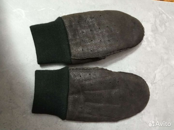 Варежки натуральный мех р.7-8