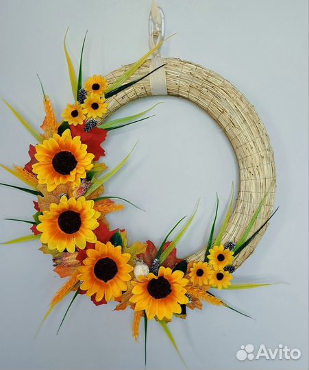 Осенний венок на дверь