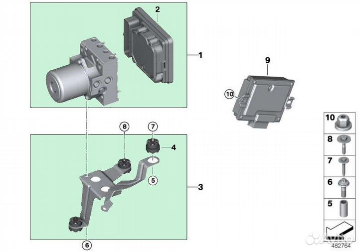 Блок ABS Bmw X3 G01 B47 G01 B47 2021