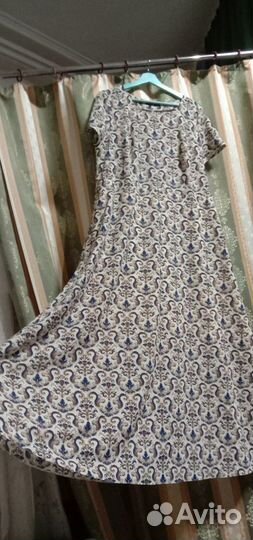 Летнее платье с красивым узором Elny 54-56 размер