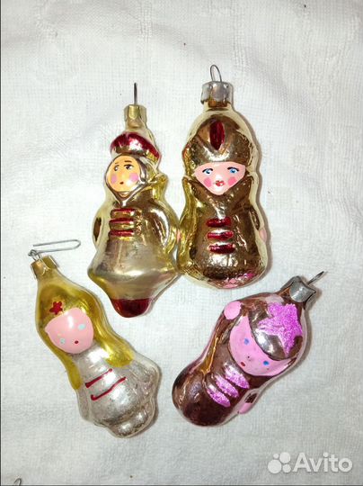 Елочные игрушки СССР фигурки