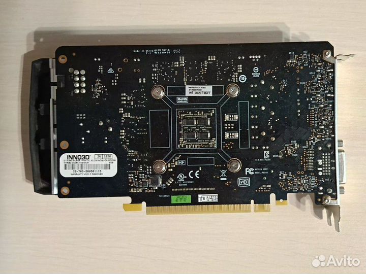 Видеокарта GTX 1650 Super Inno3D 4GB