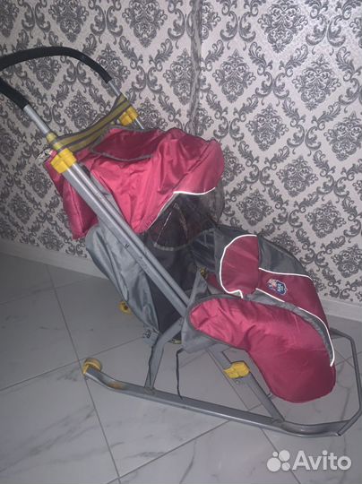 Детские санки коляска