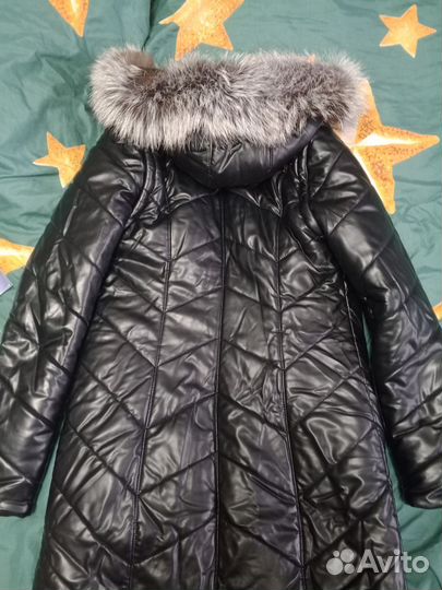 Куртка зимняя женская длинная 48р