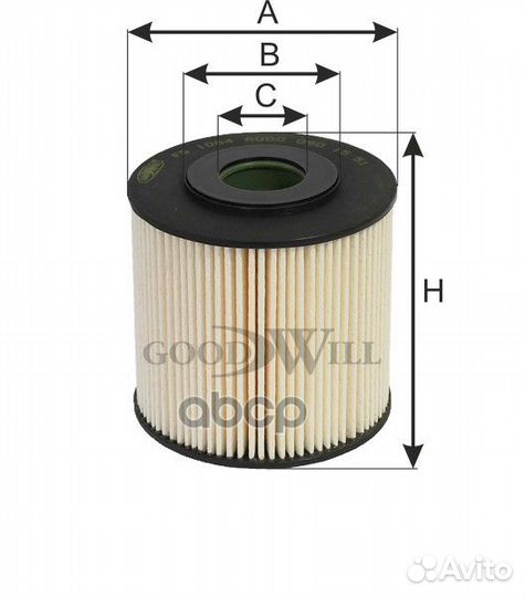 Фильтр топливный HCV FG1084 Goodwill