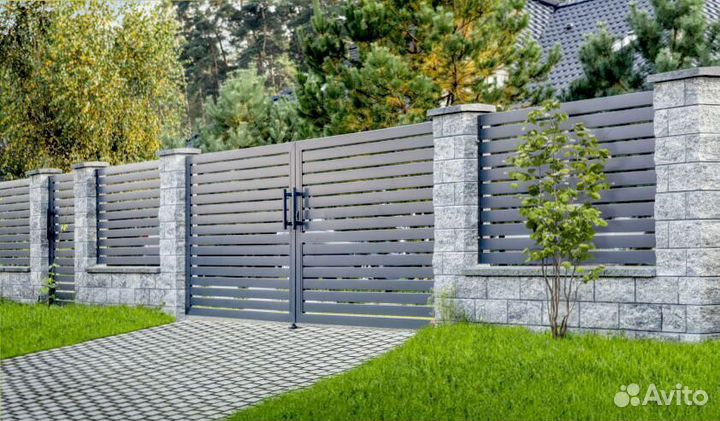 Металлический забор Жалюзи / Ранчо