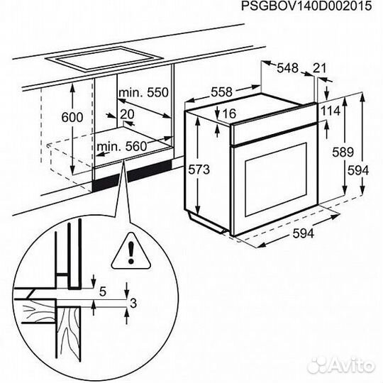 Духовой шкаф electrolux eob93434ak