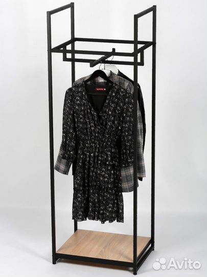 Стеллаж для одежды в стиле Лофт A1760-01-чдс