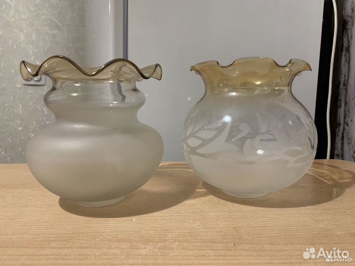 Плафоны для люстры стеклянные бу