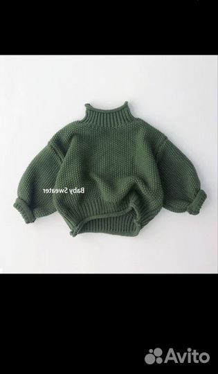 Вязаный свитер детский 98 104 110 116 новый