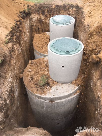 Септик, водопровод, канализация, кессон