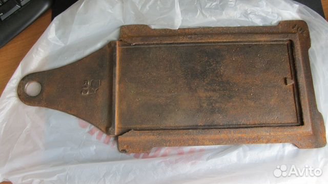 Старинная печная задвижка.заслонка