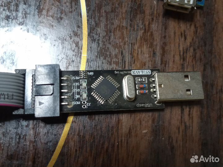 Программатор AVR usbisp + панелька на плате