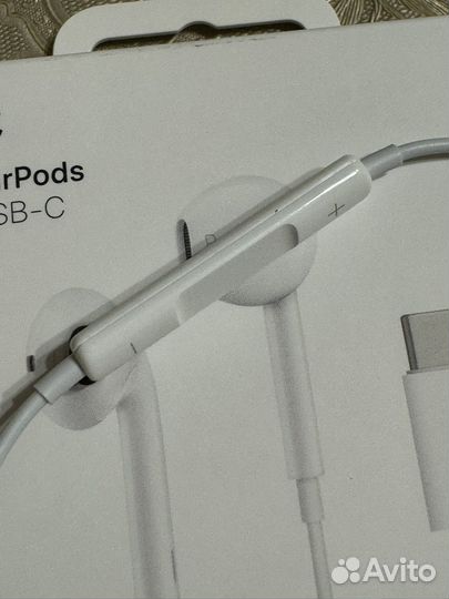 Наушники Apple EarPods with USB-C оригинал + чехол