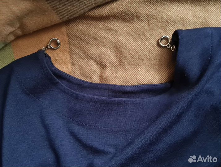 Школьное платье синее