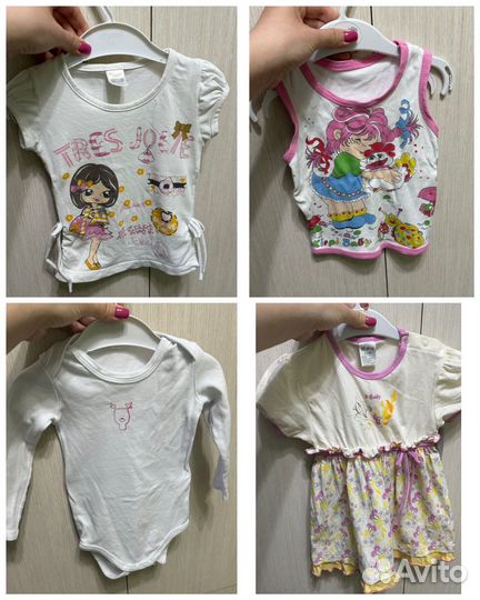 Одежда для девочки 74 80 пакетом