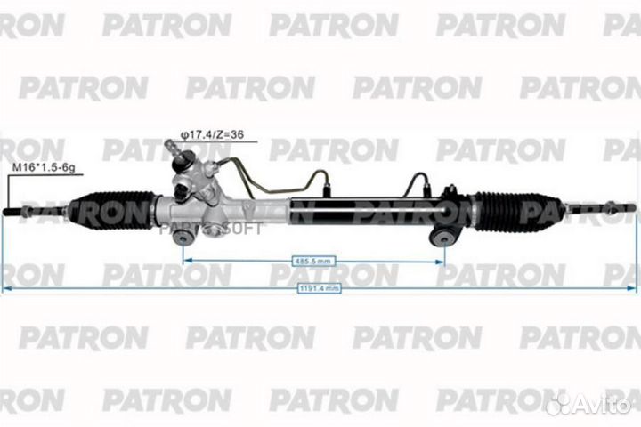 Рейка рулевая toyota sienna (L2) 03-09