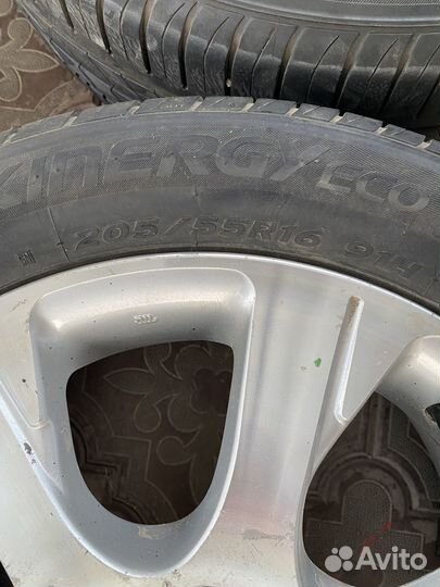 Летние шины hankook 205/55 r16 на дисках с а/м Toy