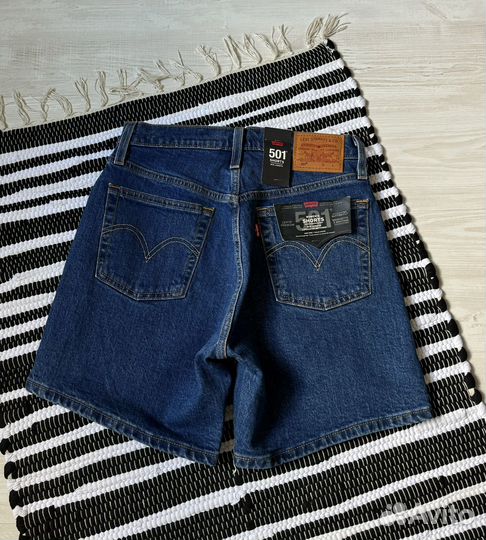 Новые джинсовые шорты Levi's Premium 501 Оригинал