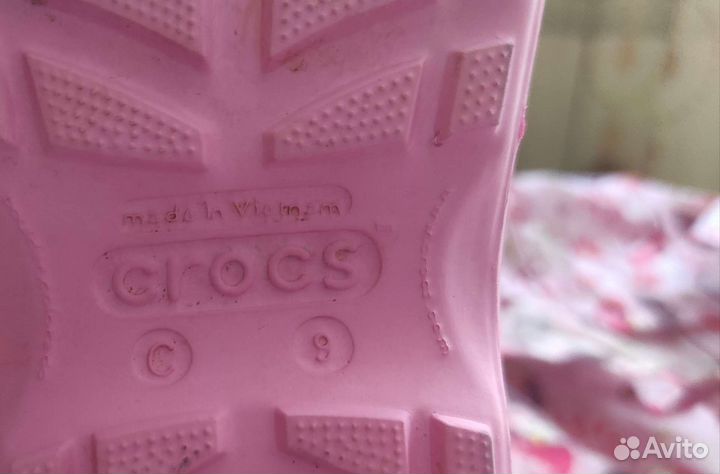 Сапоги резиновые crocs с9 26рр в подарок дождевик