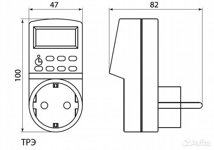 Трэ-02-1мин/7дн-10on/off-8А-IP44 SQ1506-0005 Тайме