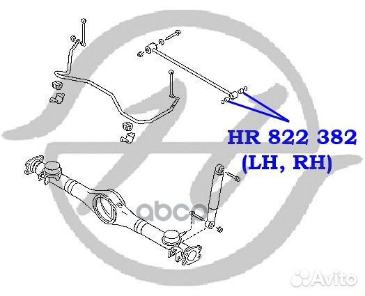 Втулка HR 822 382 hansa Втулка поперечной тяги