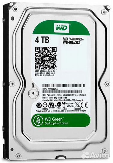Жесткий диск Western Digital WD Caviar Green 4 TB