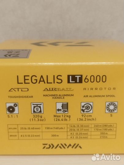 Катушка Daiwa 20 Legalis LT