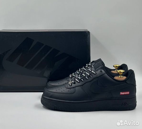 Кроссовки Nike Air Force 1 Low Black x Supreme