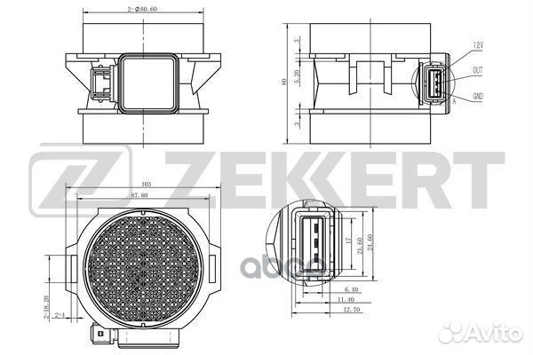 Датчик массового расхода воздуха BMW 3 (E46) 98